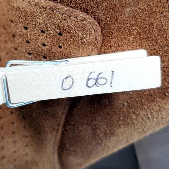 Jessica Simpson Kymber Brown Suede Perforated Zip Up Ankle Booties O661 - Picture 13 of 13